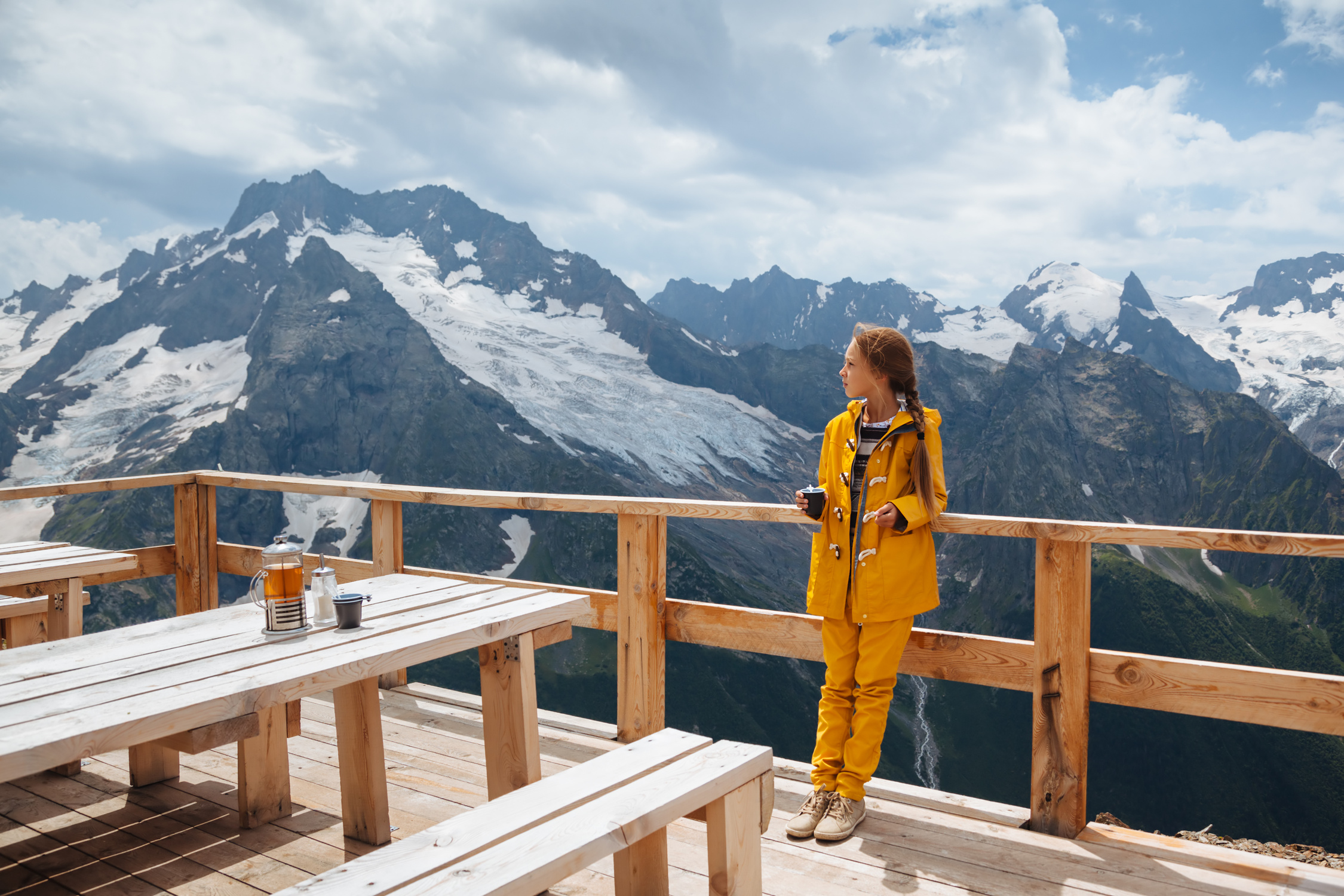 Outdoor Cafe on Mountain